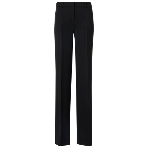 Mikka Straight-Leg Hose aus Woll-Tricotine