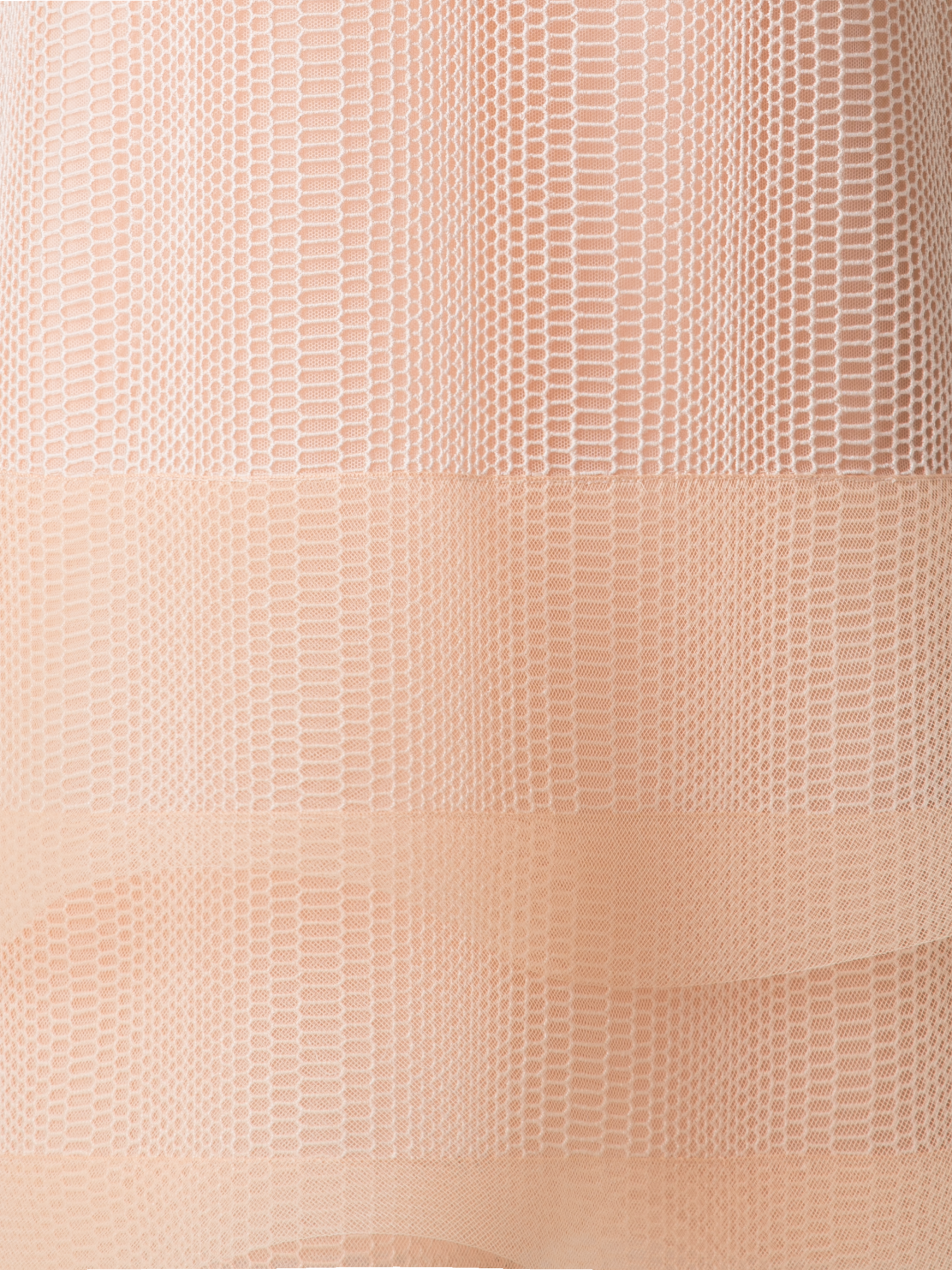 Designer Allover Stickerei-Cocktailkleid mit Wellen - Beige