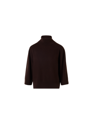 Designer Rollkragenpullover aus Kaschmir - Braun