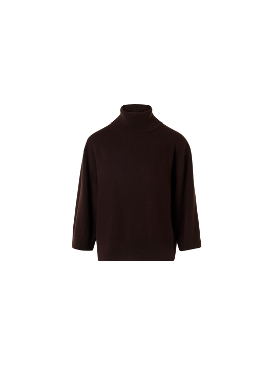 Designer Rollkragenpullover aus Kaschmir - Braun