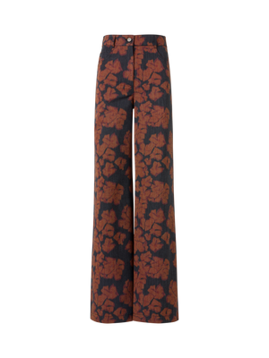 Designer Cooper Wide-Leg Hose aus Baumwoll-Canvas - Bunt