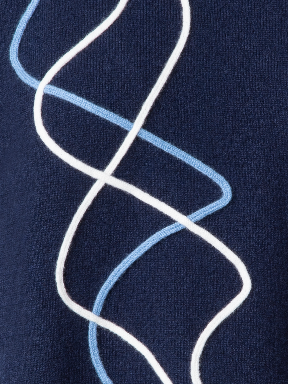 Designer Kurzarmpullover mit Segelboot-Applikation - Dunkelblau - Blau - Bunt