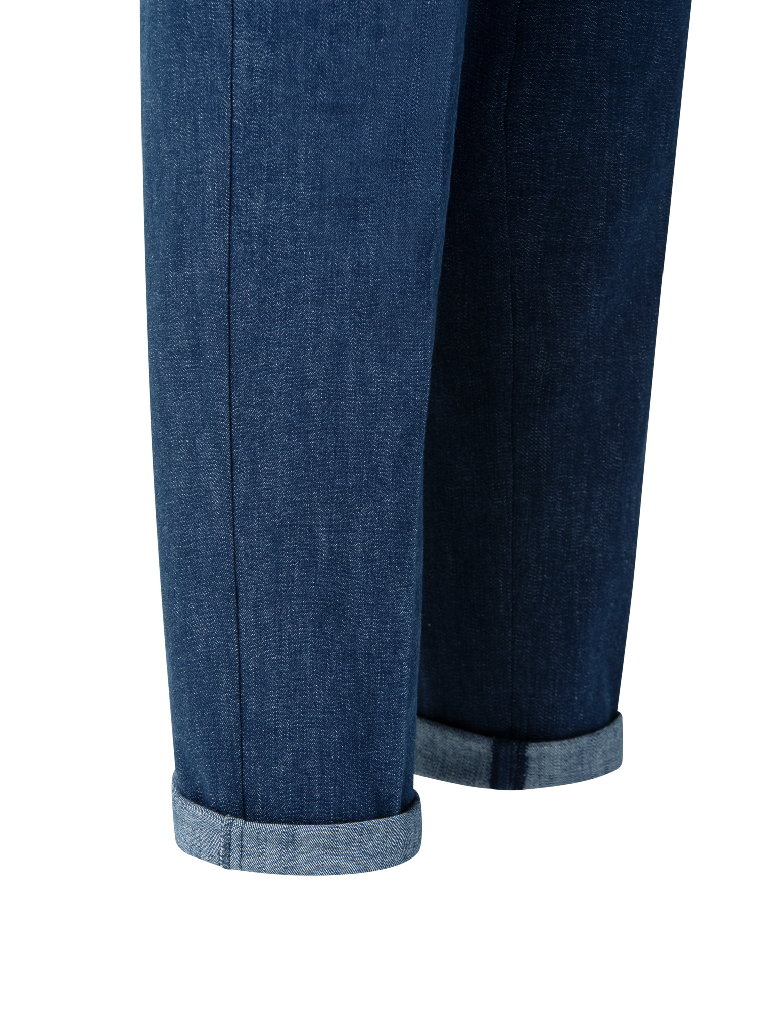 Designer Slim Hose aus Baumwoll-Denim-Stretch - Dunkelblau - Blau