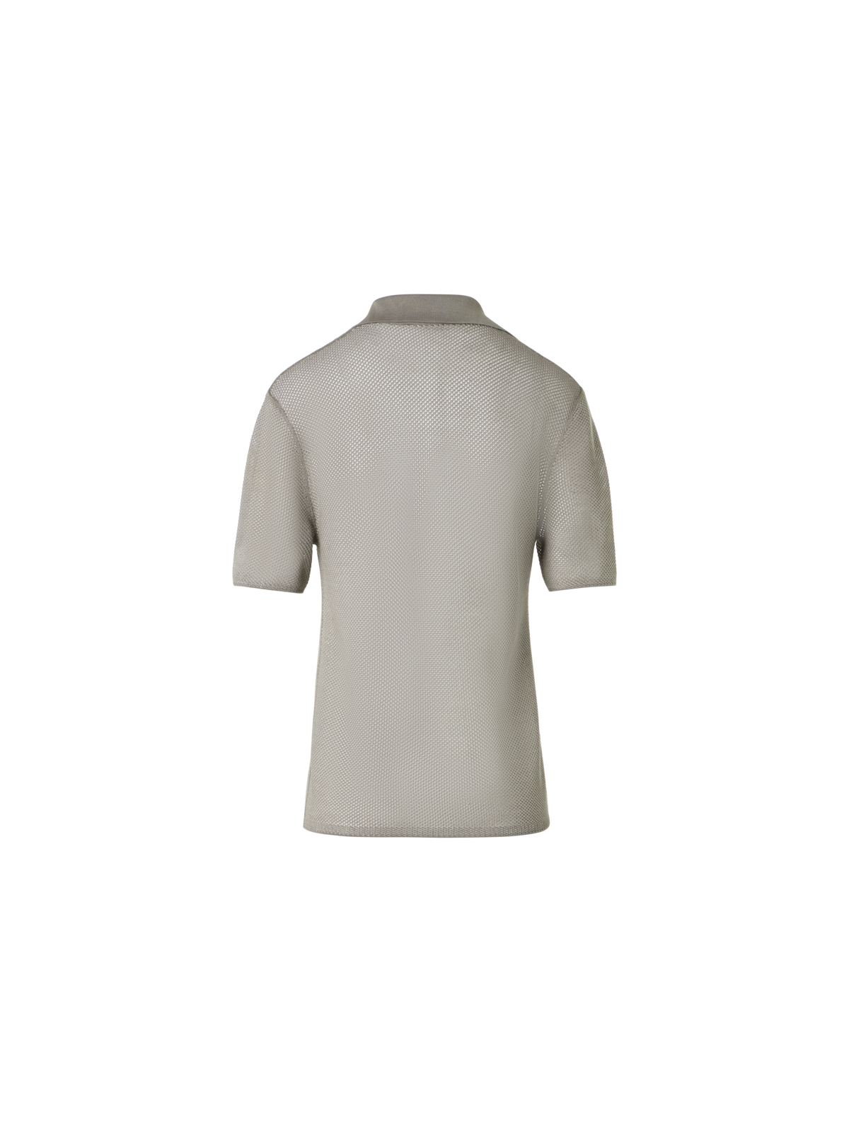 Designer Relaxed-Fit Seiden-Polopullover im zweifarbigen Gittermuster - Beige