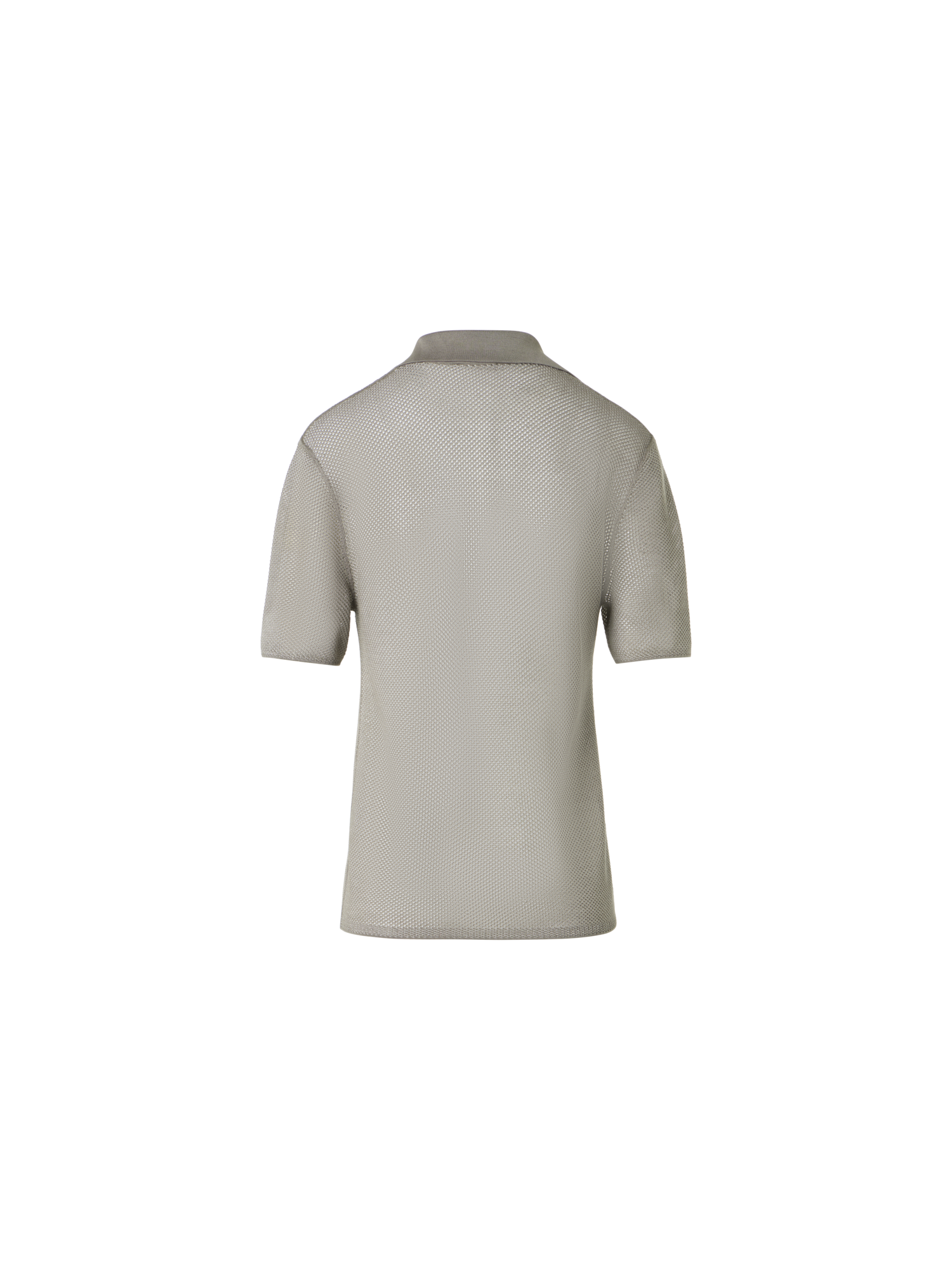 Designer Relaxed-Fit Seiden-Polopullover im zweifarbigen Gittermuster - Beige