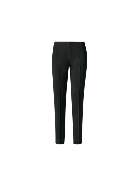 Designer Slim Hose aus Baumwoll-Techno-Stretch - Schwarz