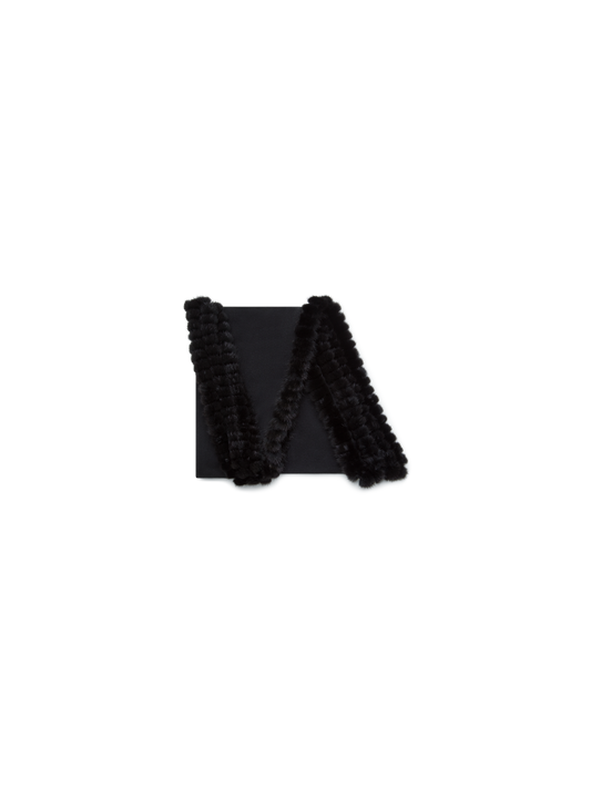 Designer Schal aus Kaschmir-Seide - Schwarz