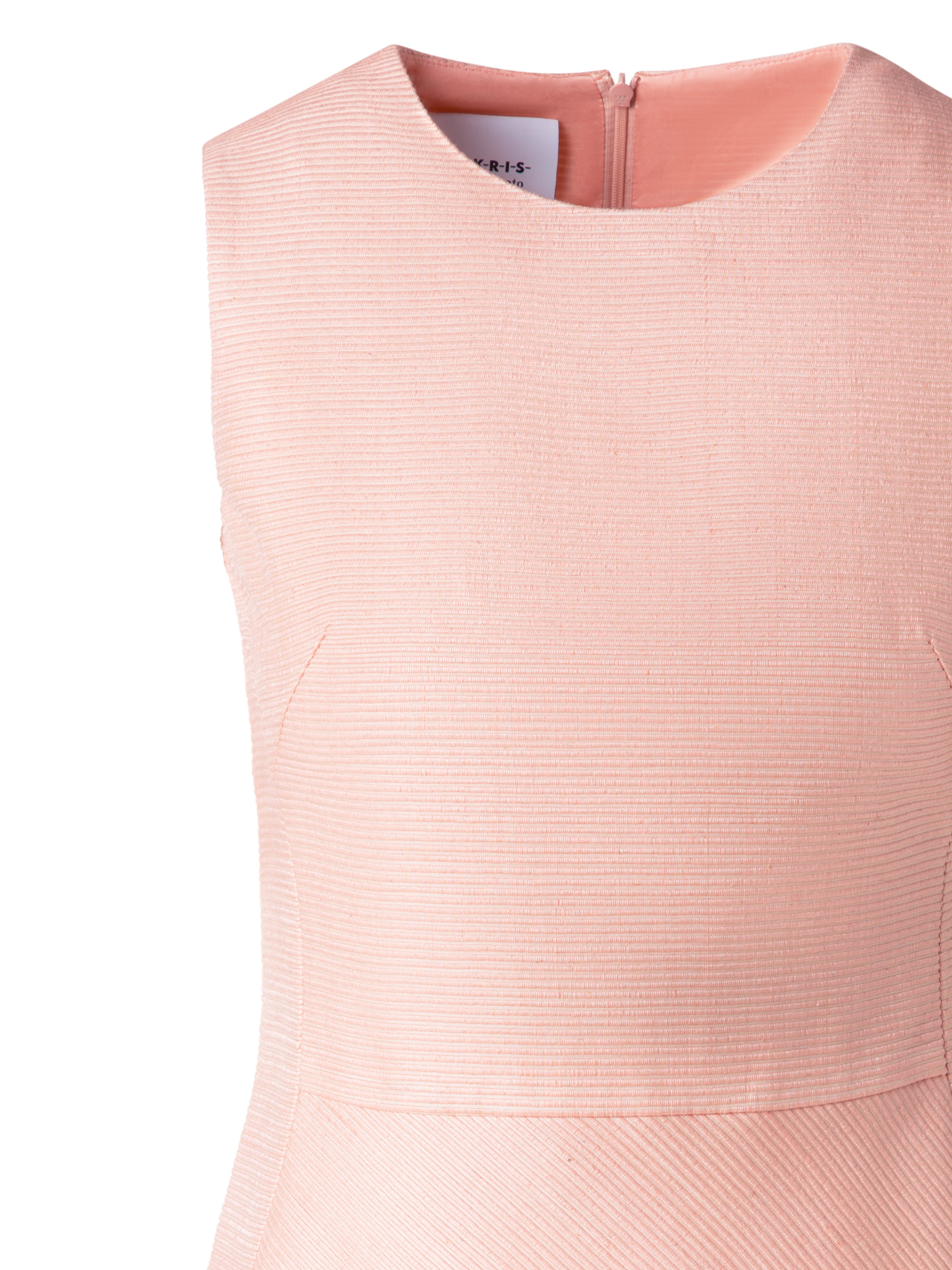 Designer Seiden-Cocktailkleid mit A-Linien-Rock - Orange