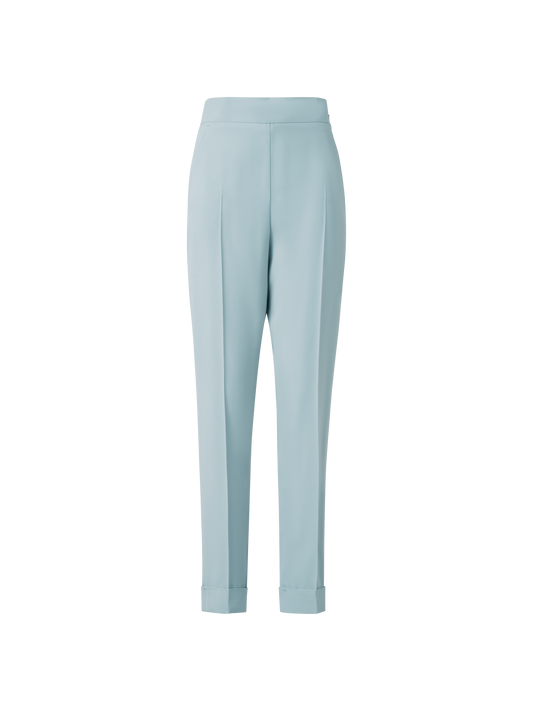 Designer Tapered Hose aus Crêpe - Blau
