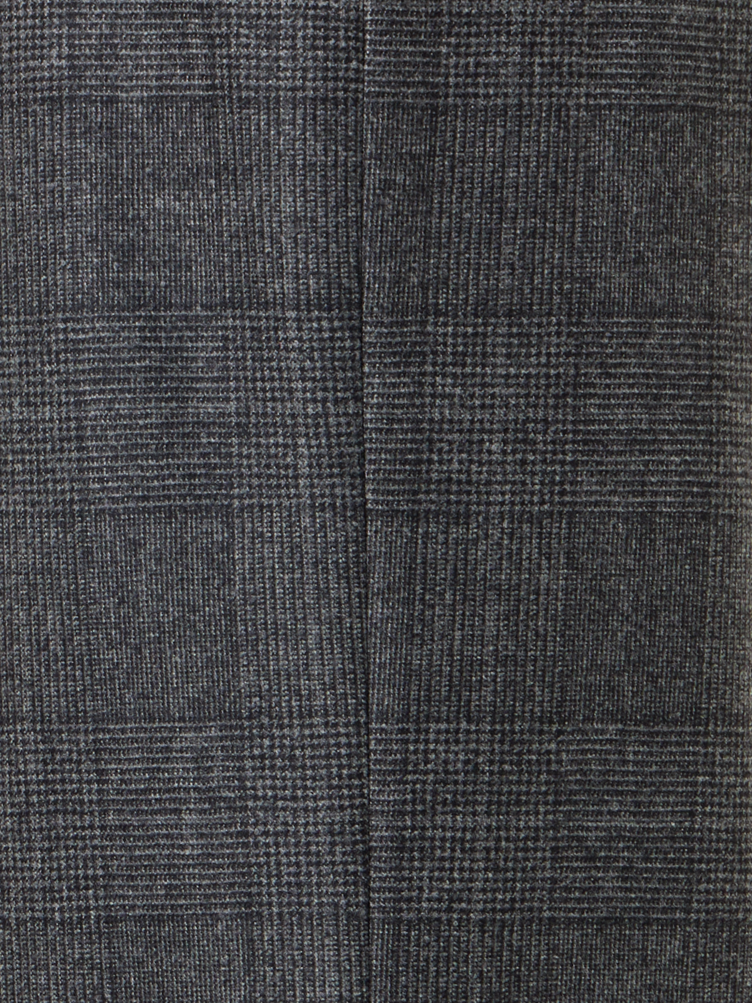 Designer Weite Hose aus Wolle mit Glencheck - Grau - Schwarz