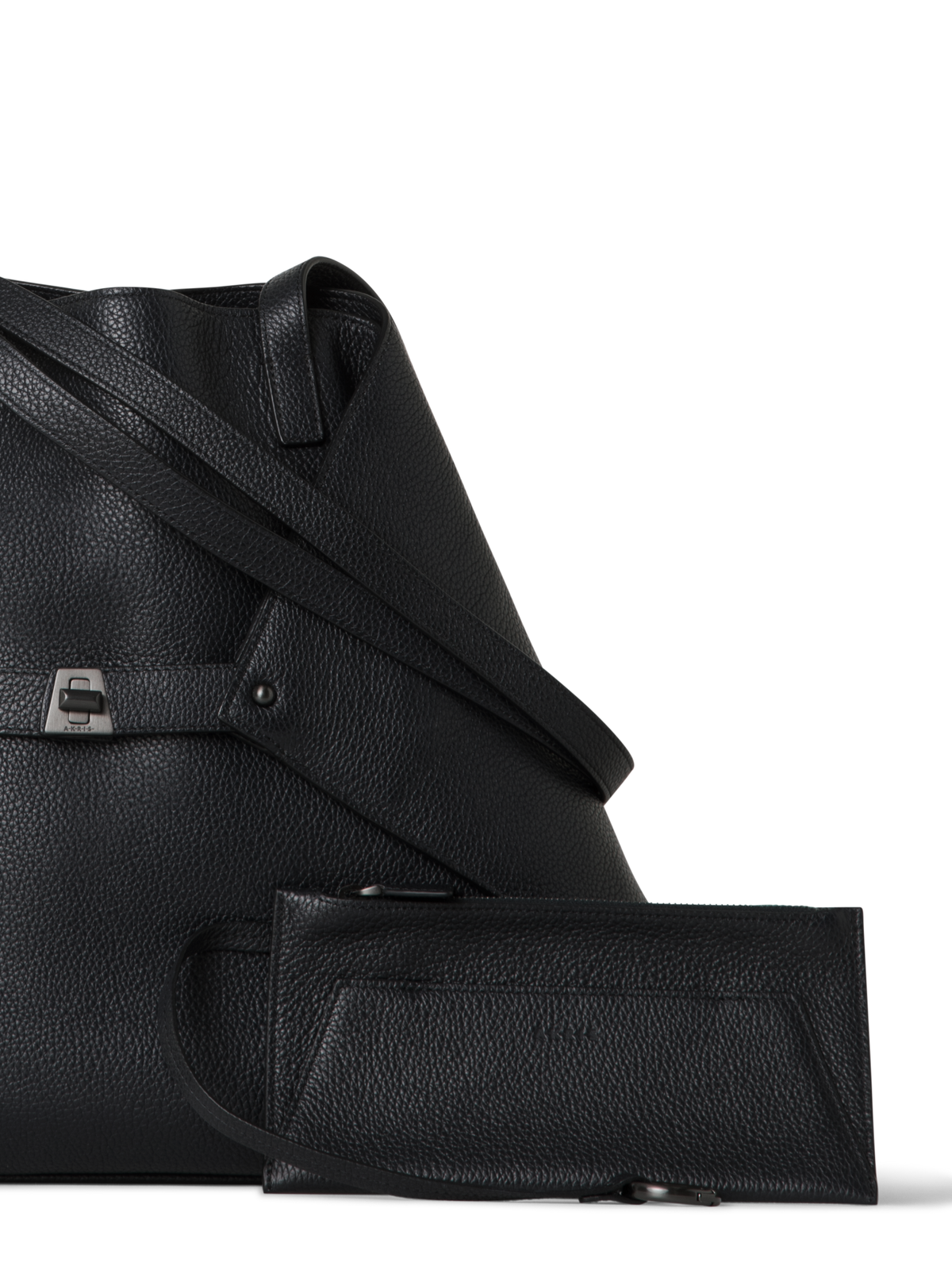 Designer Ai Medium Shoulder Tote - Schwarz