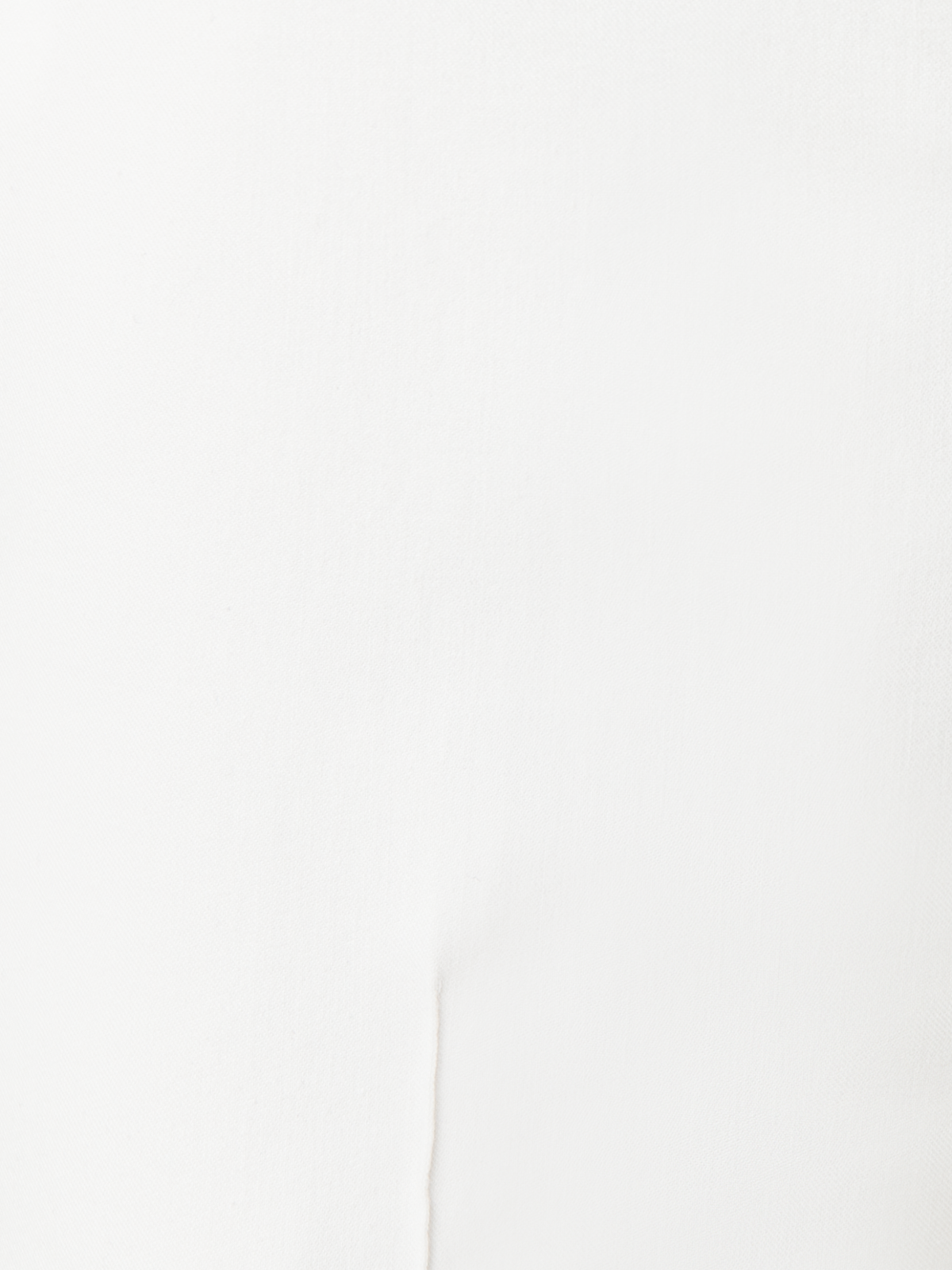 Designer Cropped Slim Hose aus Baumwoll-Stretch - Ecru - Weiss