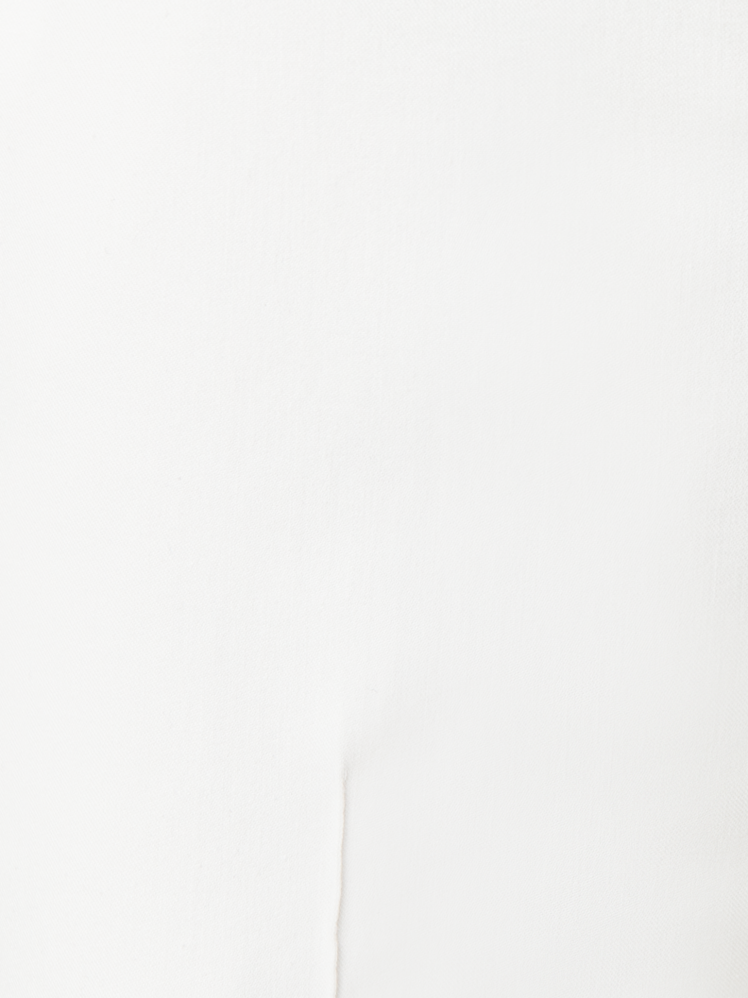 Designer Cropped Slim Hose aus Baumwoll-Stretch - Ecru - Weiss