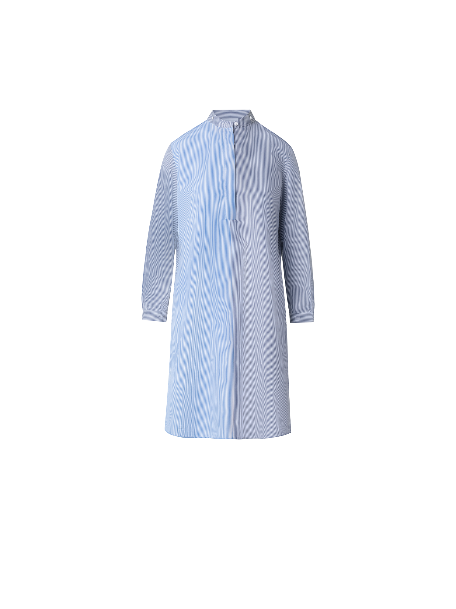 Designer Hemdkleid mit abnehmbarem Kragen & Manschetten - Bunt