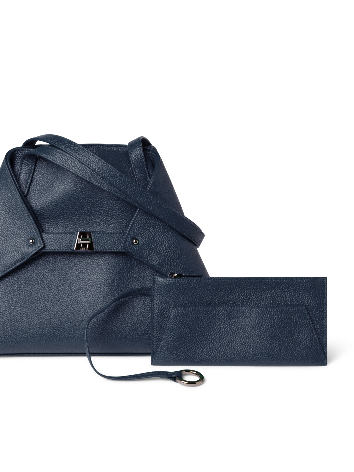 Designer Ai Small Shoulder Tote - Dunkelblau - Blau