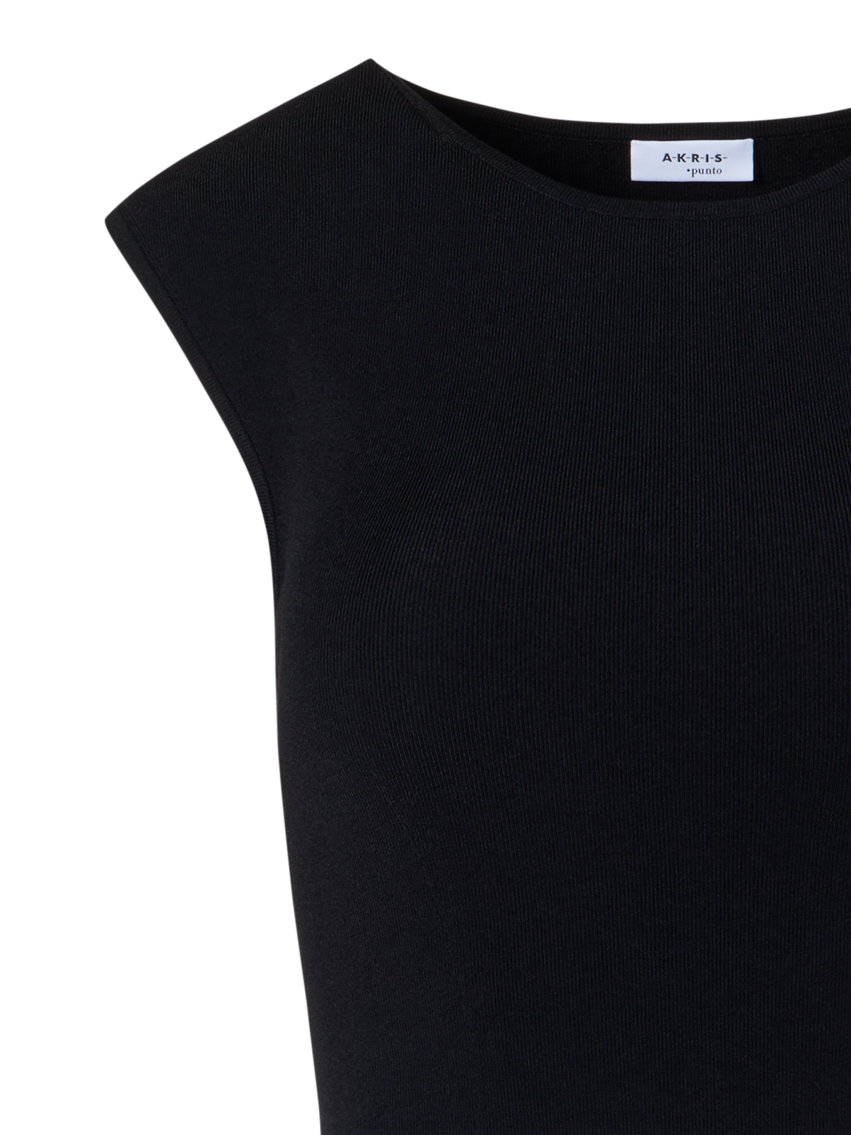 Designer Ärmelloses Kleid aus Signature-Viskose-Jersey - Schwarz