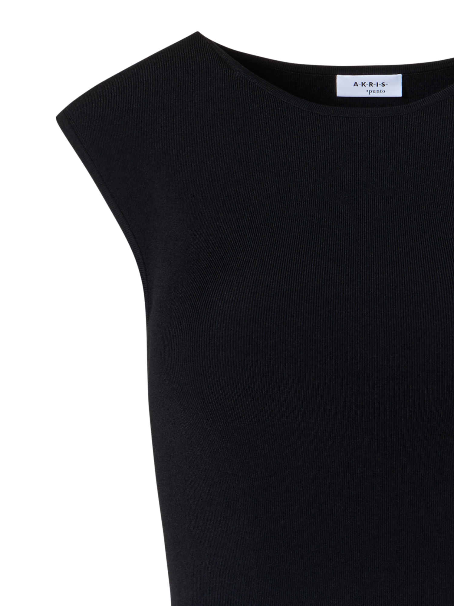 Designer Ärmelloses Kleid aus Signature-Viskose-Jersey - Schwarz
