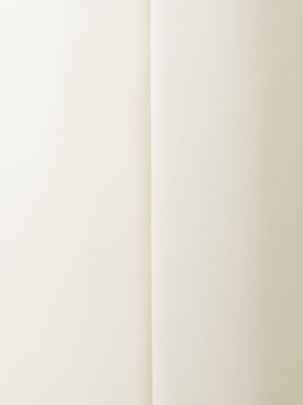 Designer Weite Gerade Hose aus Woll-Doubleface - Ecru - Weiss