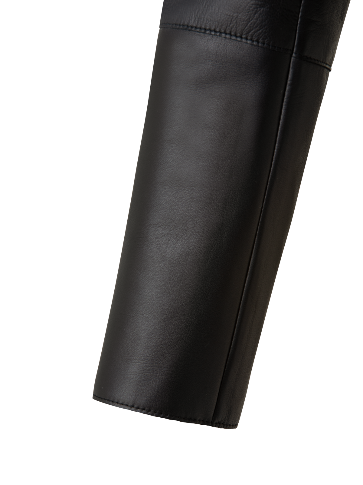 Designer Kurze Lederjacke - Schwarz