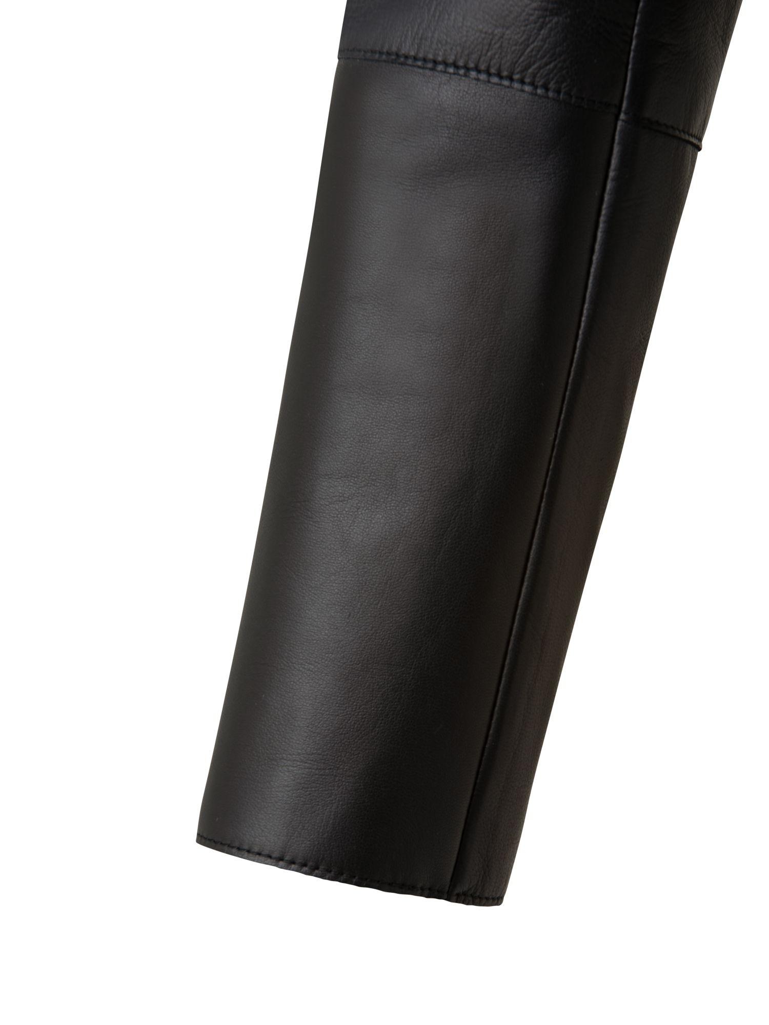 Designer Kurze Lederjacke - Schwarz