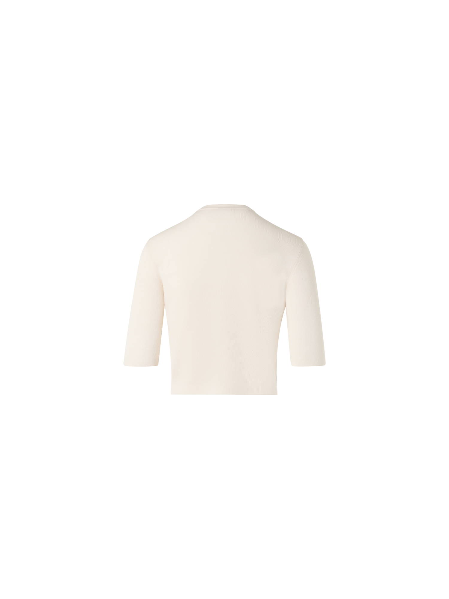 Designer Kurzer Cardigan - Ecru - Weiss