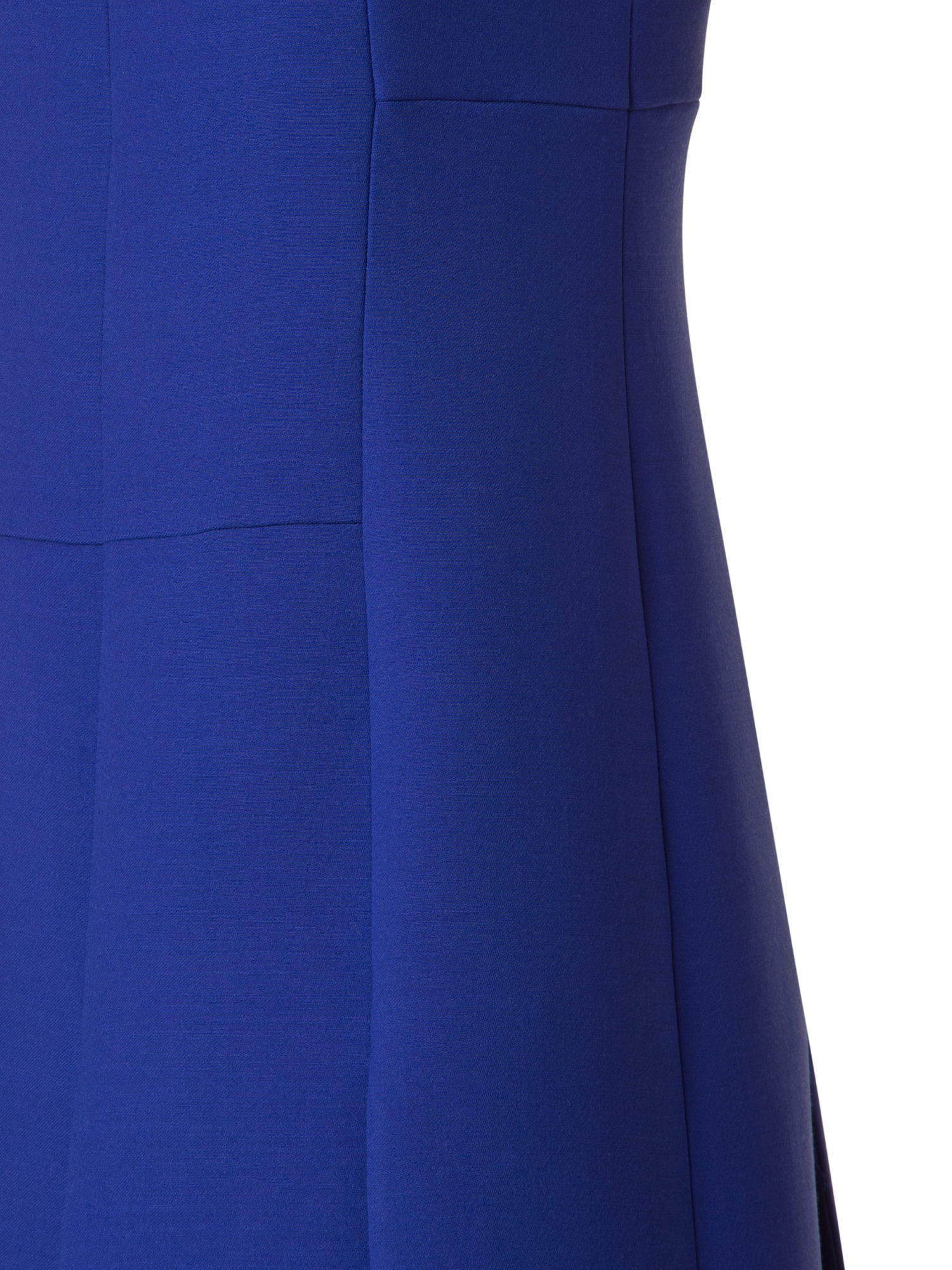 Designer Woll-Doubleface-Etuikleid mit Rock in A-Linie - Violett