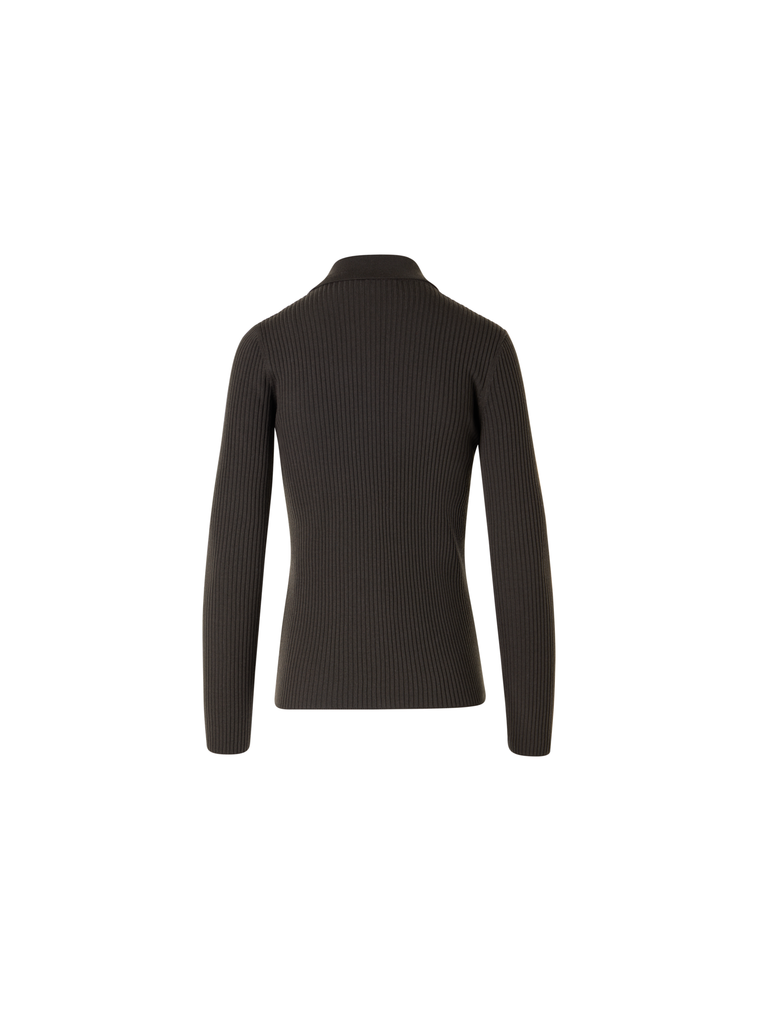 Designer Langärmeliger Strickpullover aus Merinowolle - Grün