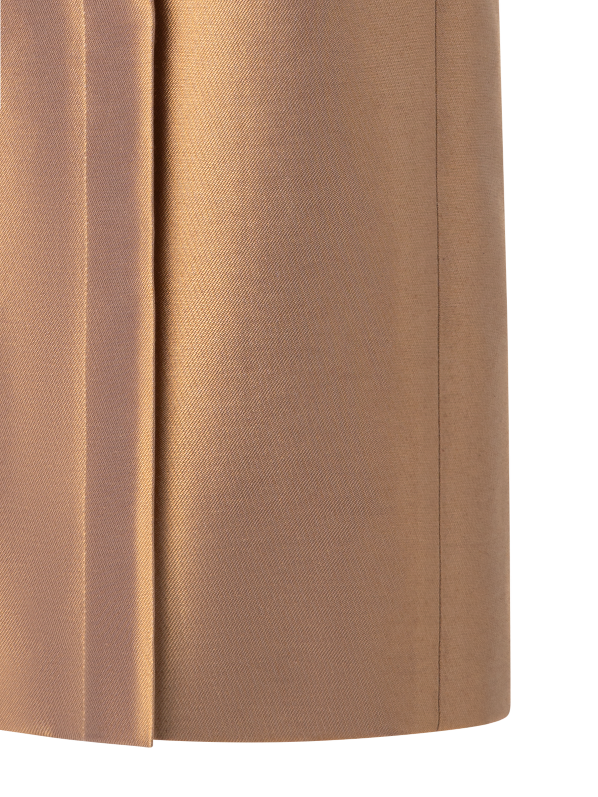 Designer Bleistiftrock aus Baumwolle und goldenem Lurex - Gold