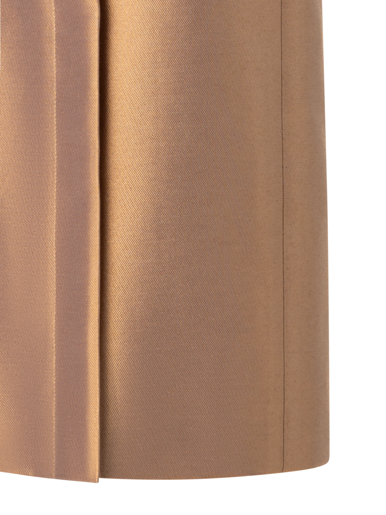 Designer Bleistiftrock aus Baumwolle und goldenem Lurex - Gold