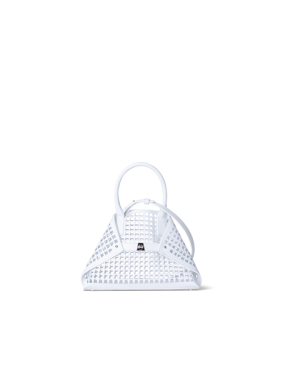 Designer Ai Little Top Handle Tote - Weiss