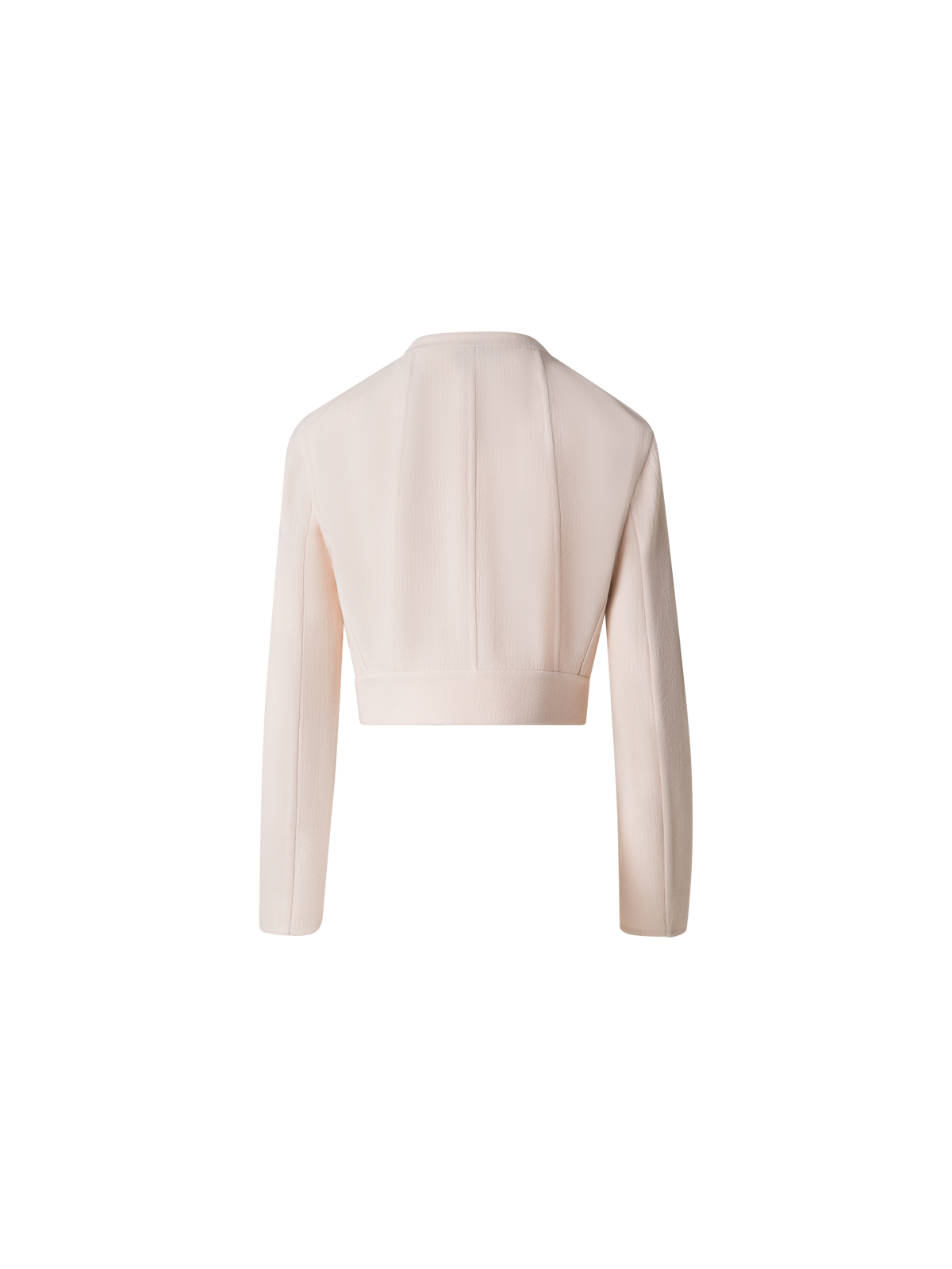 Designer Asymmetrische Jacke aus Woll-Doubleface - Rosa