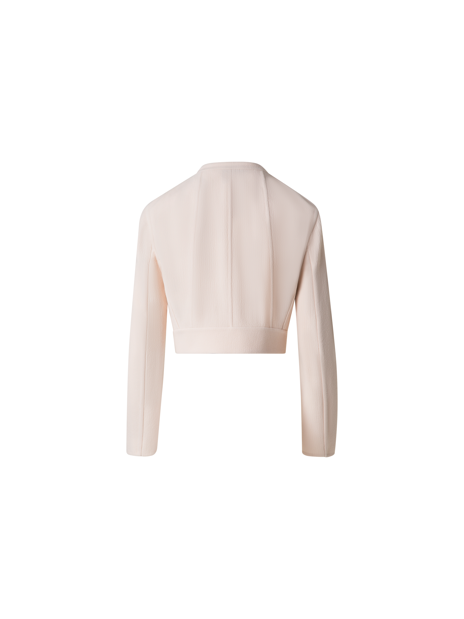 Designer Asymmetrische Jacke aus Woll-Doubleface - Rosa