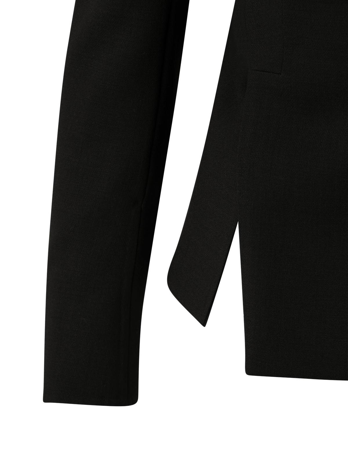 Designer Blazer aus Woll-Doubleface - Schwarz