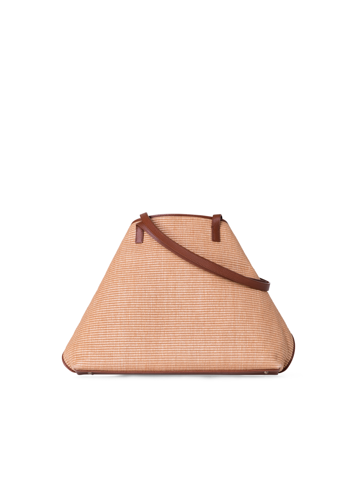 Designer Ai Medium Shoulder Tote - Beige - Braun