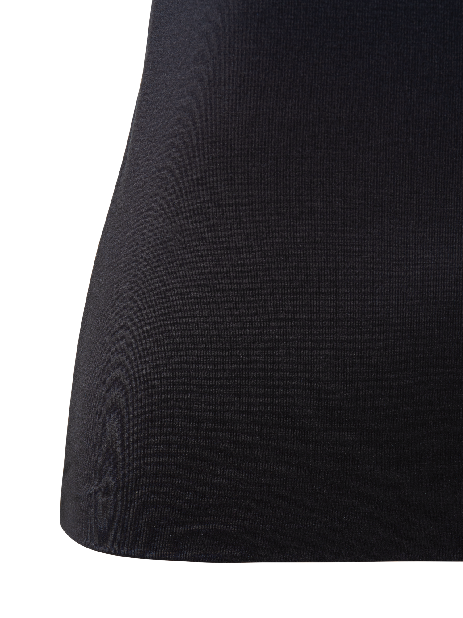 Designer Shirt mit 3/4 Arm aus Seiden-Jersey - Schwarz