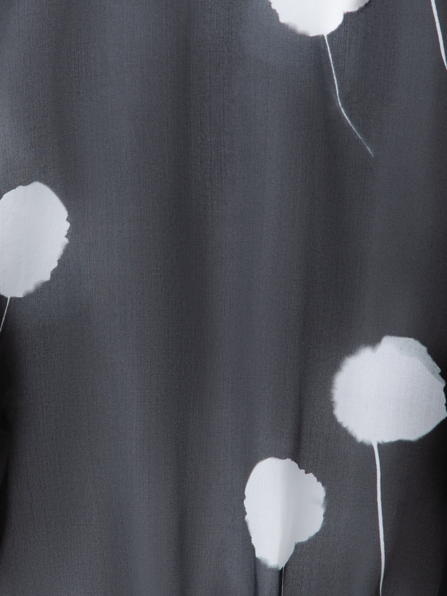 Designer Bomberjacke aus Seide mit Dandelion Druck - Schwarz - Bunt