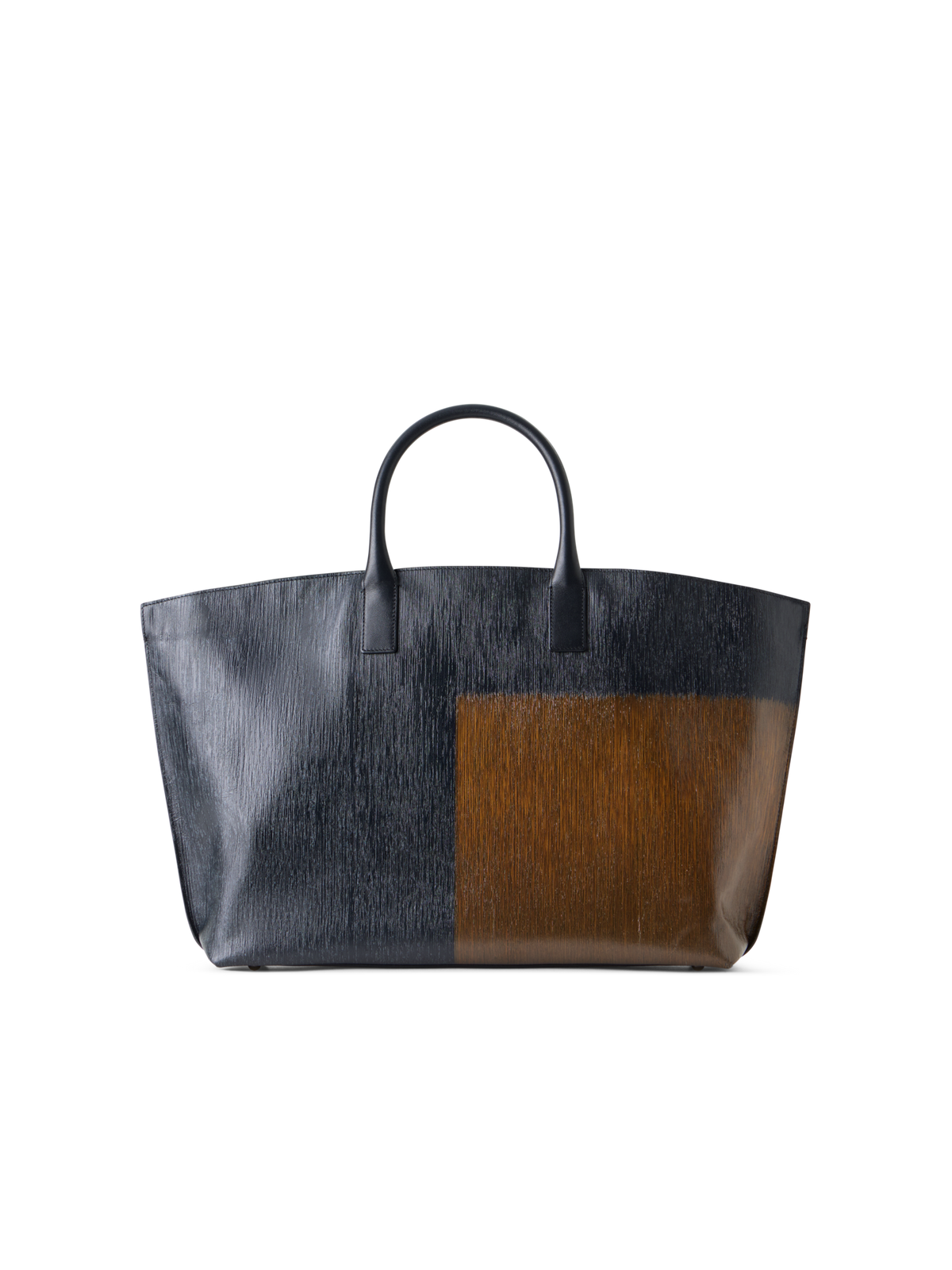 Designer Ai Medium Henkeltasche aus 3D-Print-Kalbsleder - Bunt
