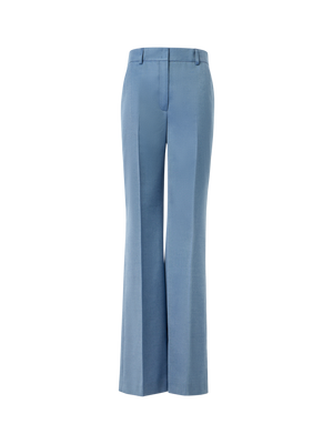 Designer Weite Hose aus Kaschmir-Seiden-Gabardine