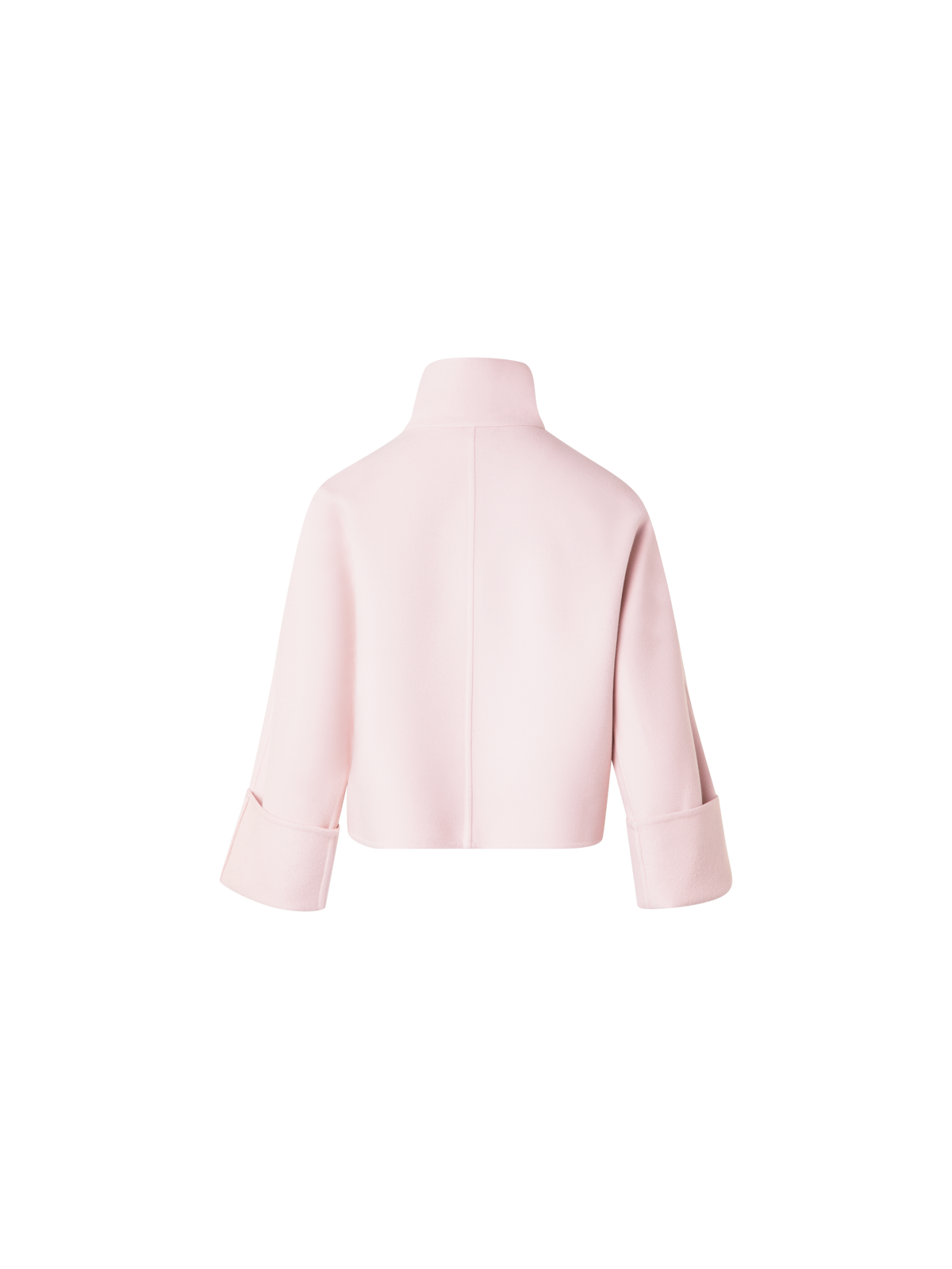 Designer Jacke mit Kimono-Ärmeln aus Woll-Doubleface - Rosa