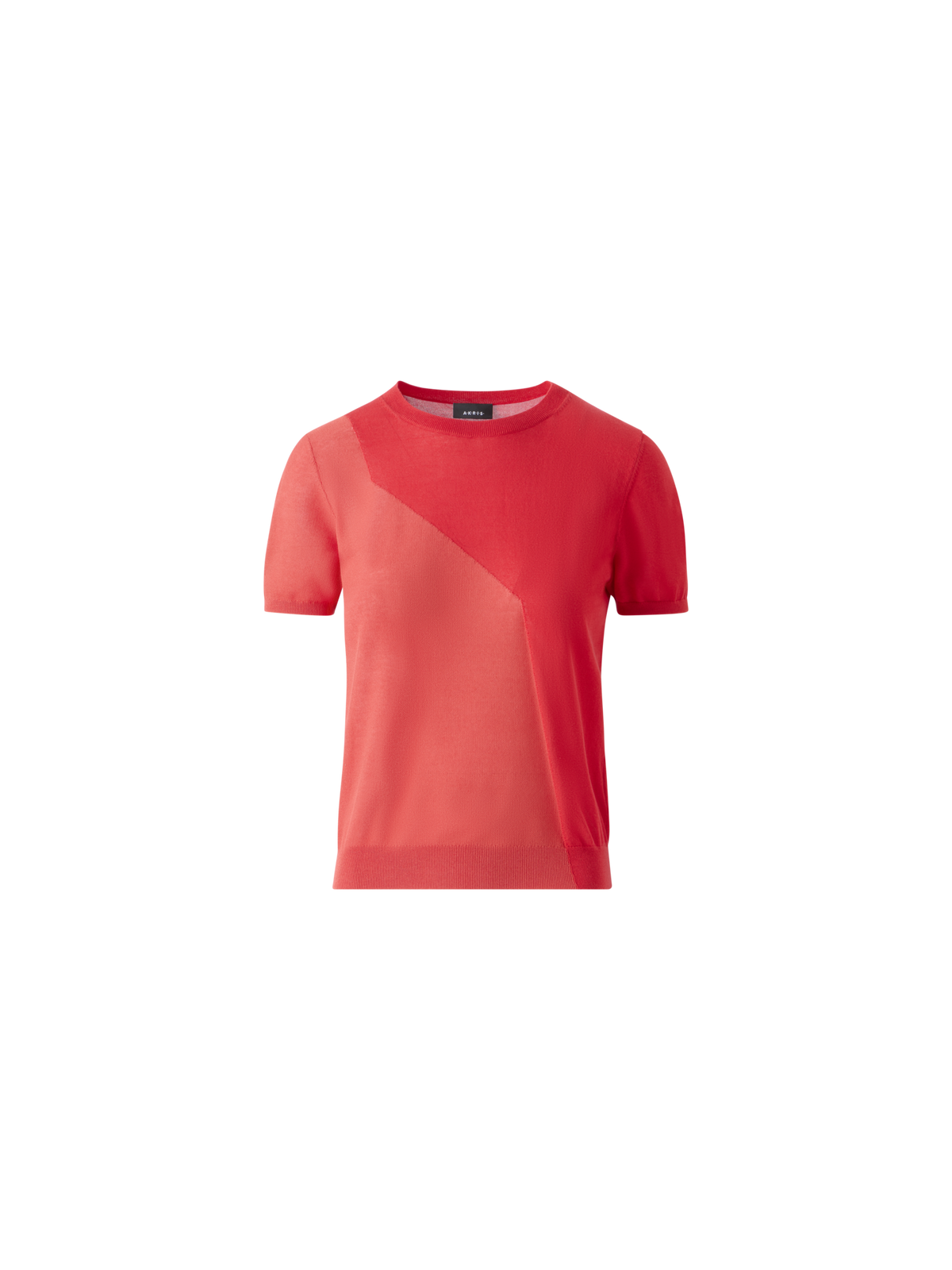 Designer Pullover aus Seidenbaumwolle mit High-Plains-Intarsie - Rot