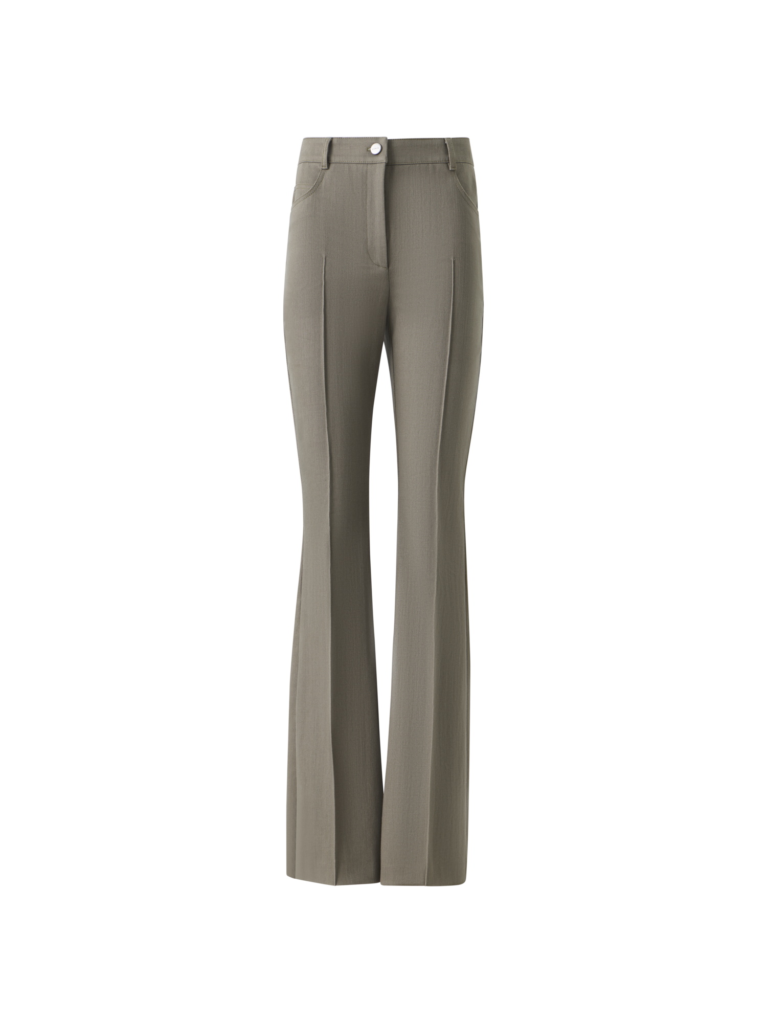 Designer Farid Bootcut-Hose aus Baumwolldenim - Beige