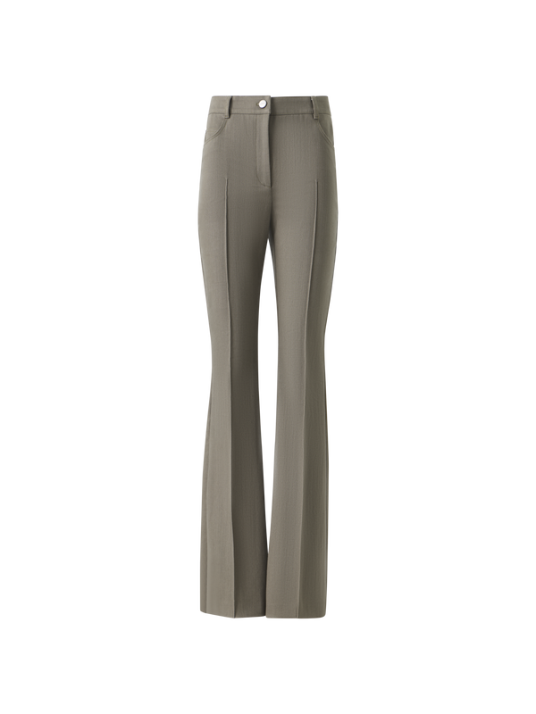 Designer Farid Bootcut-Hose aus Baumwolldenim - Beige