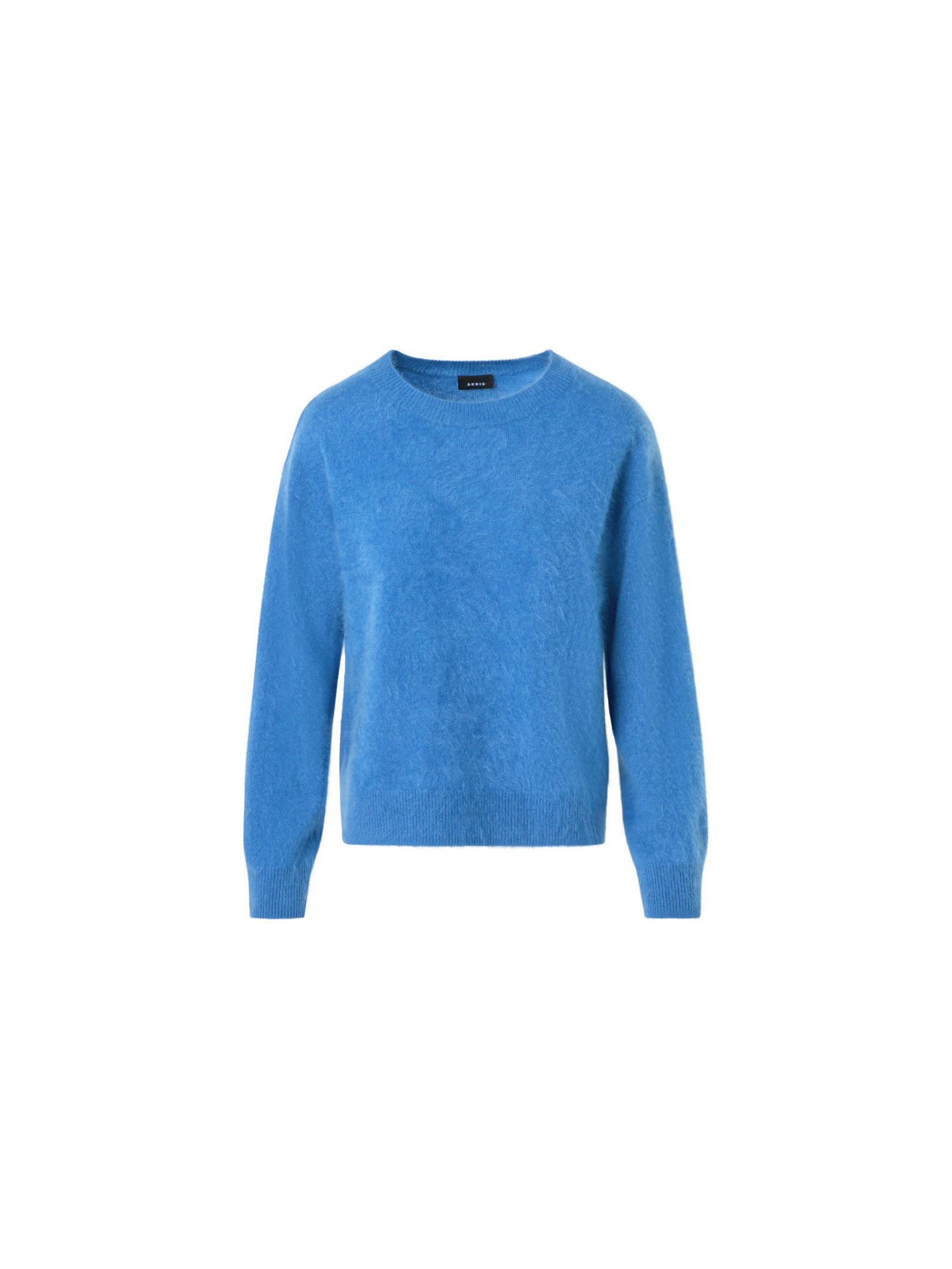 Designer Wolken-Kaschmir-Strickpullover - Blau