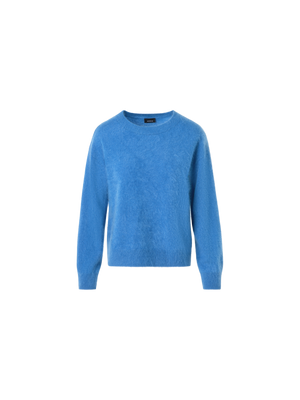 Designer Wolken-Kaschmir-Strickpullover - Blau