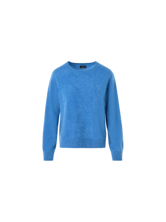 Designer Wolken-Kaschmir-Strickpullover - Blau