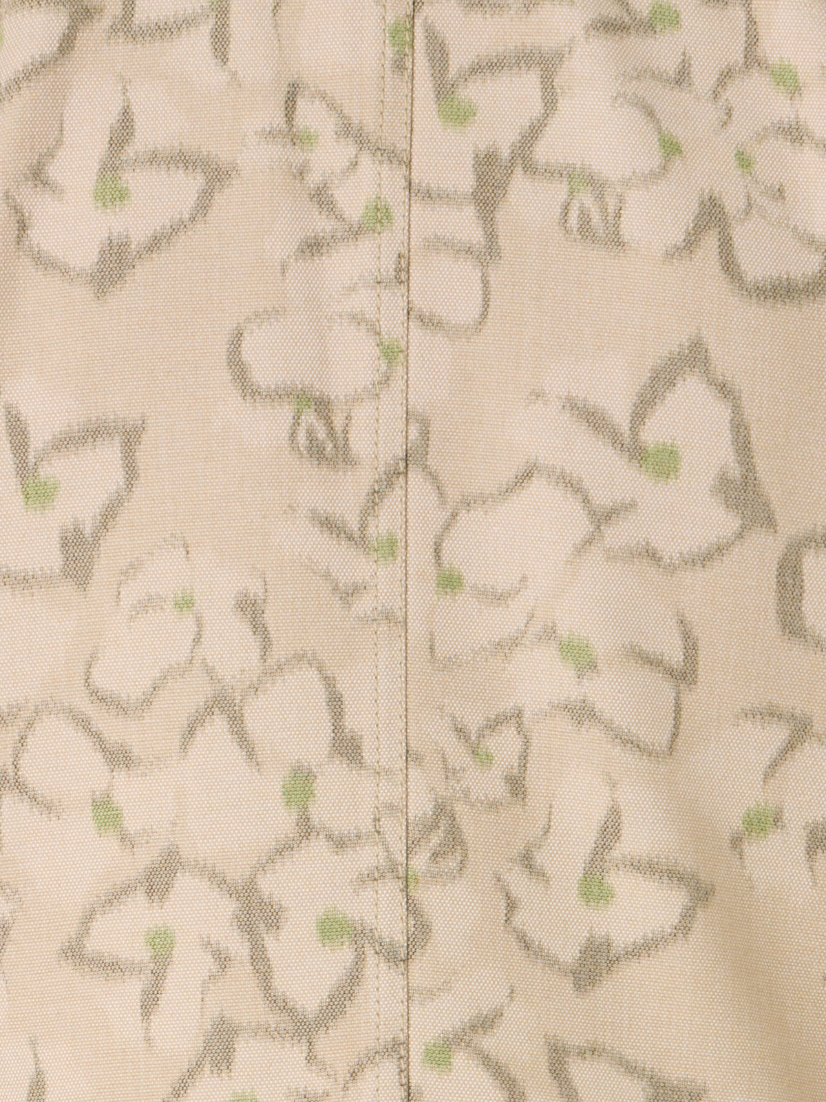 Designer Boxy-Jacke mit Ikat Flower Print - Beige