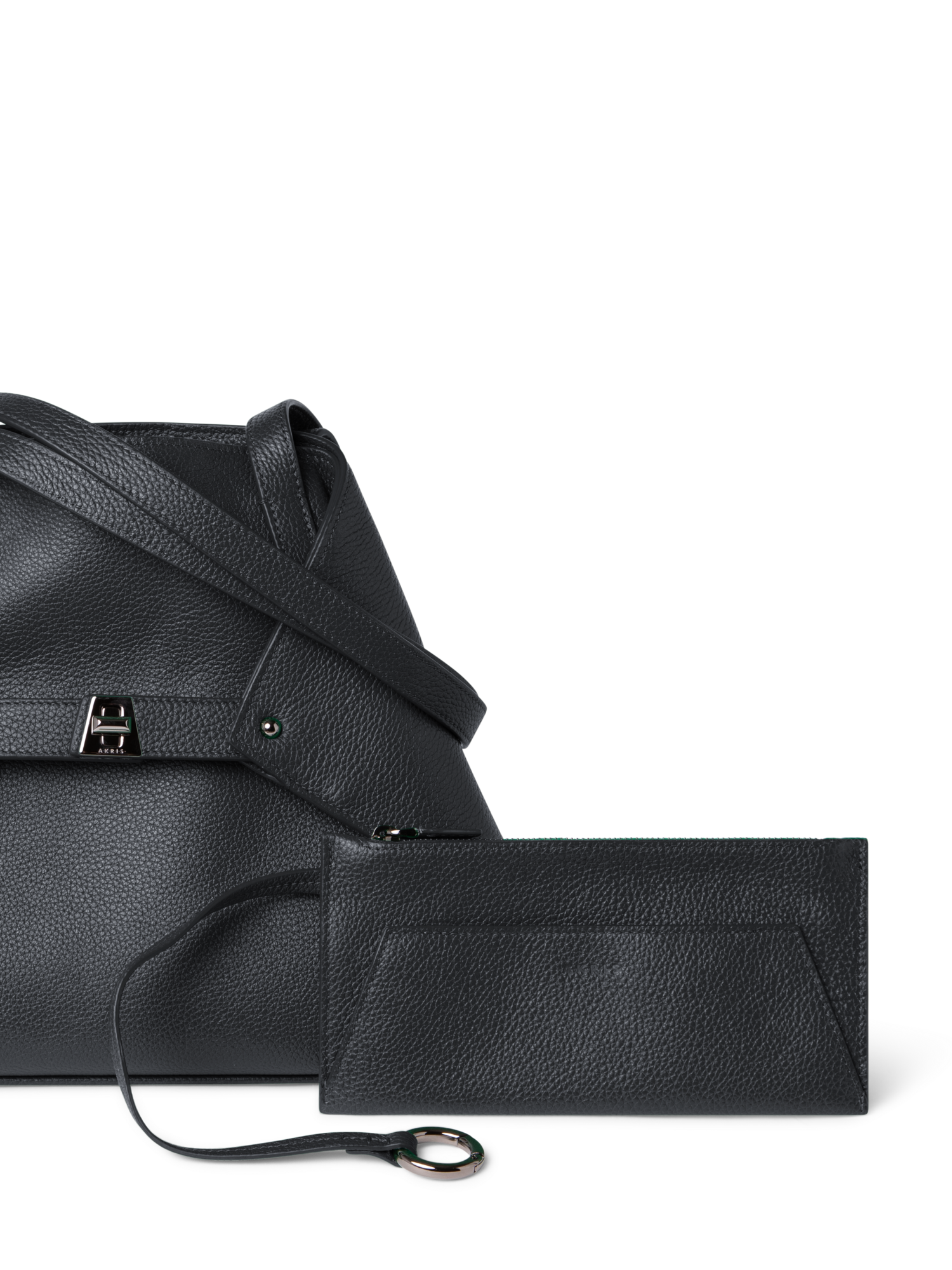 Designer Ai Small Shoulder Tote - Schwarz