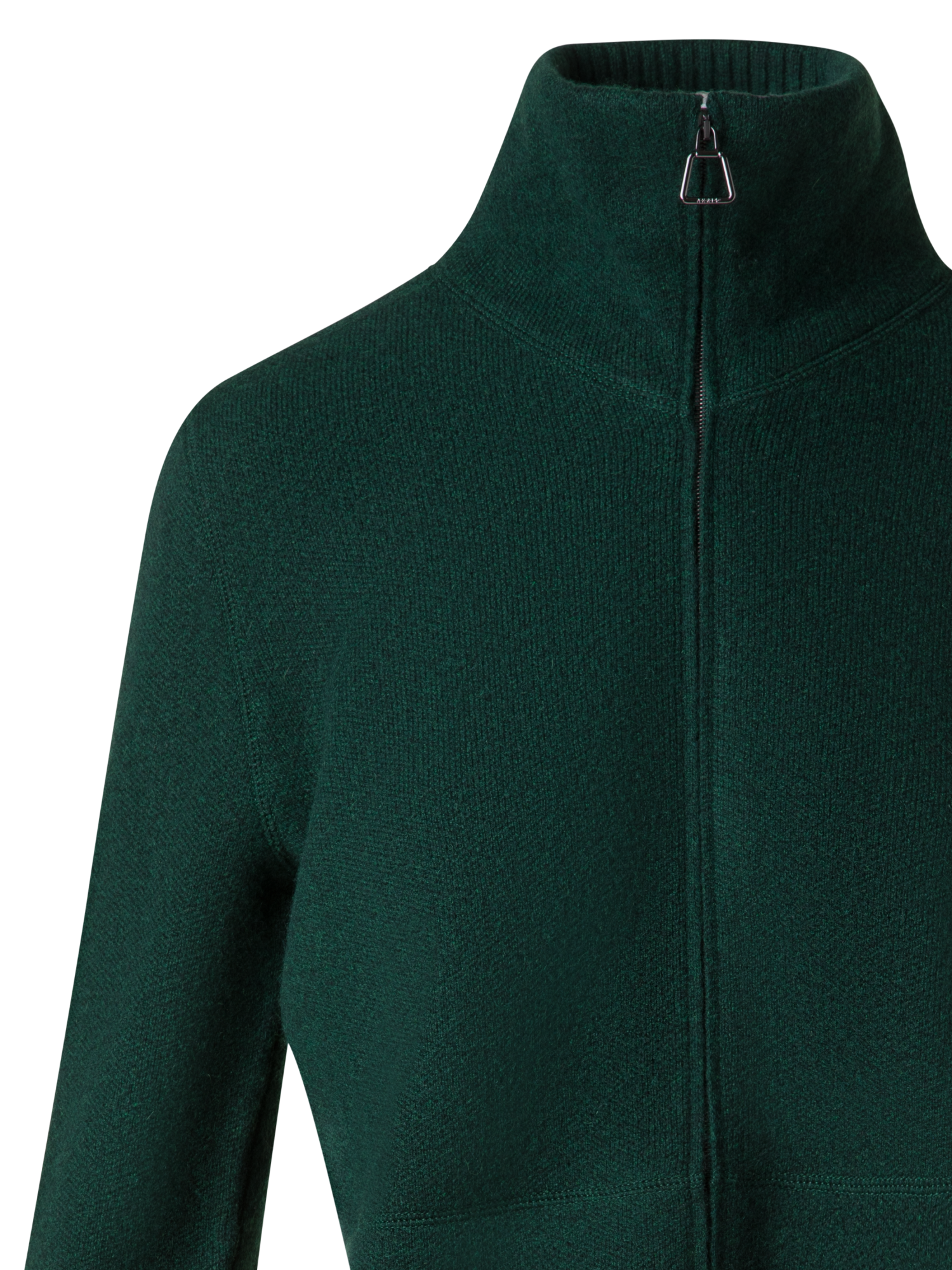 Designer Cardigan aus Kaschmir-Piqué - Grün