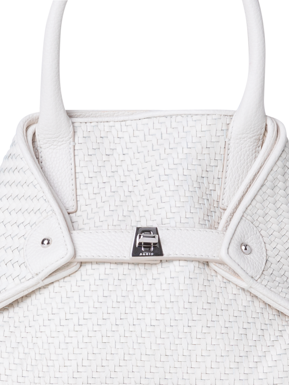 Designer Ai Little Top Handle Tote - Ecru - Weiss