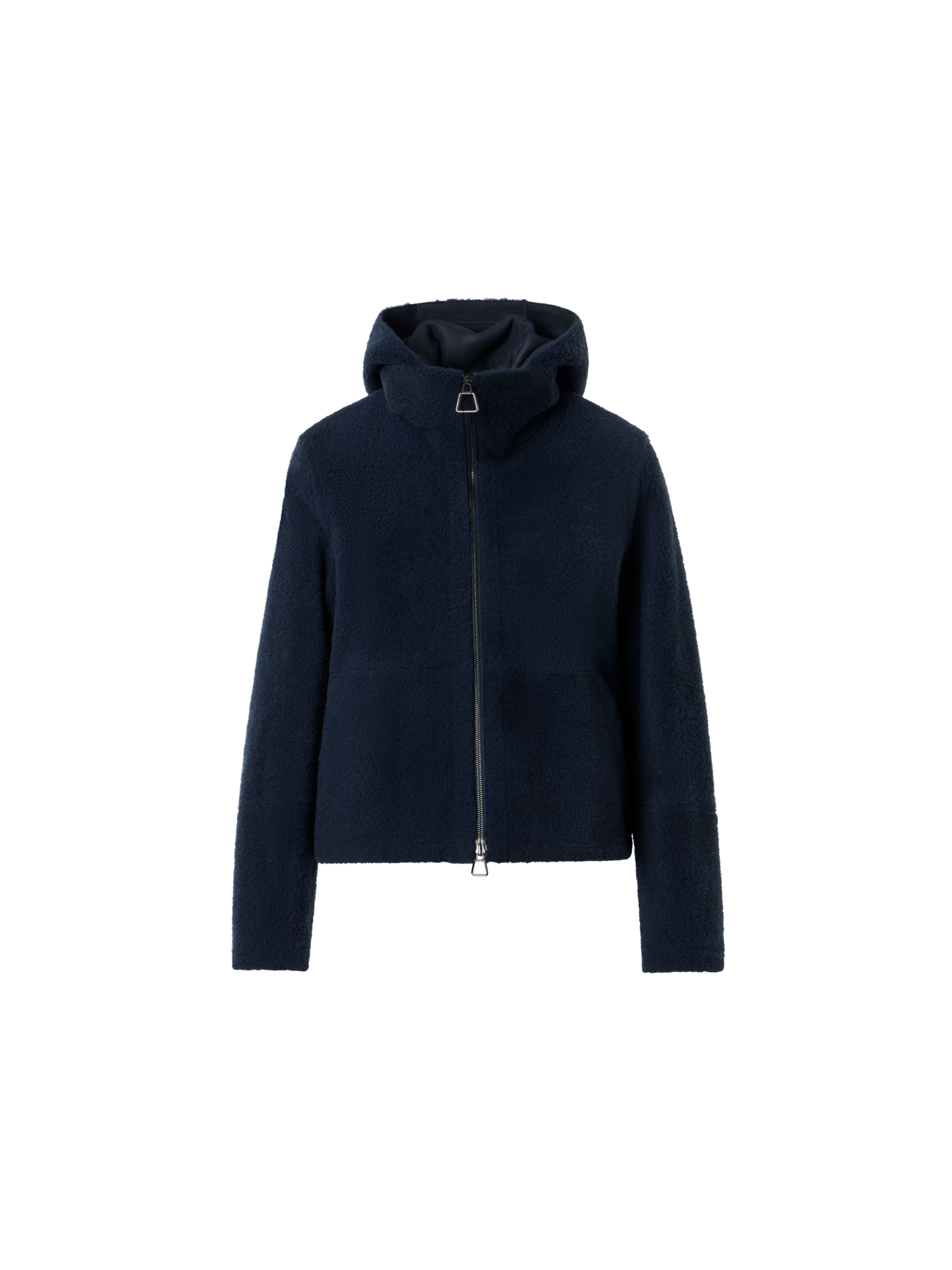 Designer Dino Shearling Jacke - Schwarz